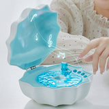 Hjemix | Skallampe Bølger Retro Bluetooth Plater LED Nattlampe - Perfekt Gave til Barn og Jenter