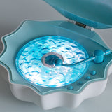 Hjemix | Skallampe Bølger Retro Bluetooth Plater LED Nattlampe - Perfekt Gave til Barn og Jenter