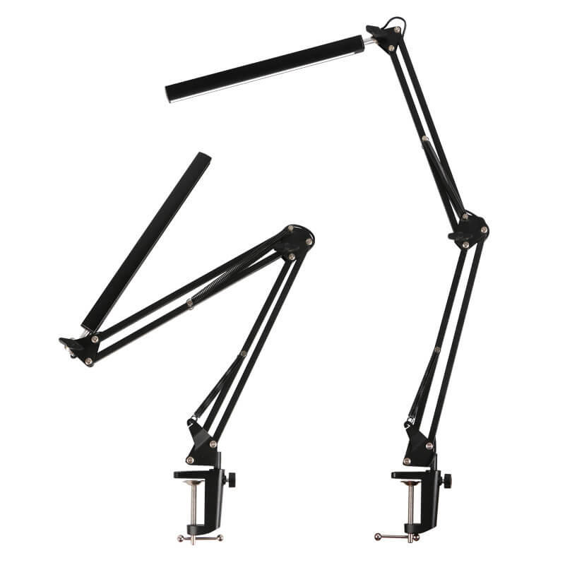 Hjemix | LED Foldbar Lang Arm Klips Øyevern USB Leselampe