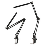 Hjemix | LED Foldbar Lang Arm Klips Øyevern USB Leselampe