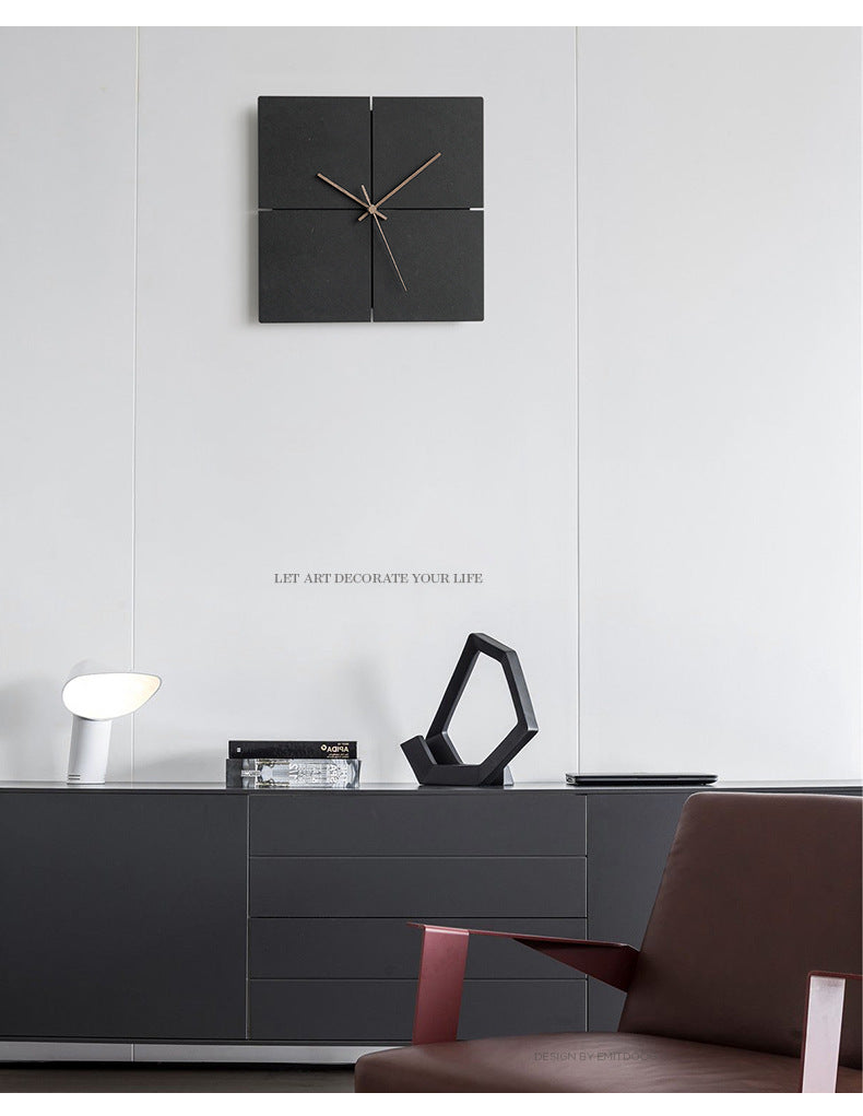 Hjemix | Minimalistisk Moderne Stille Veggklokke for Stue