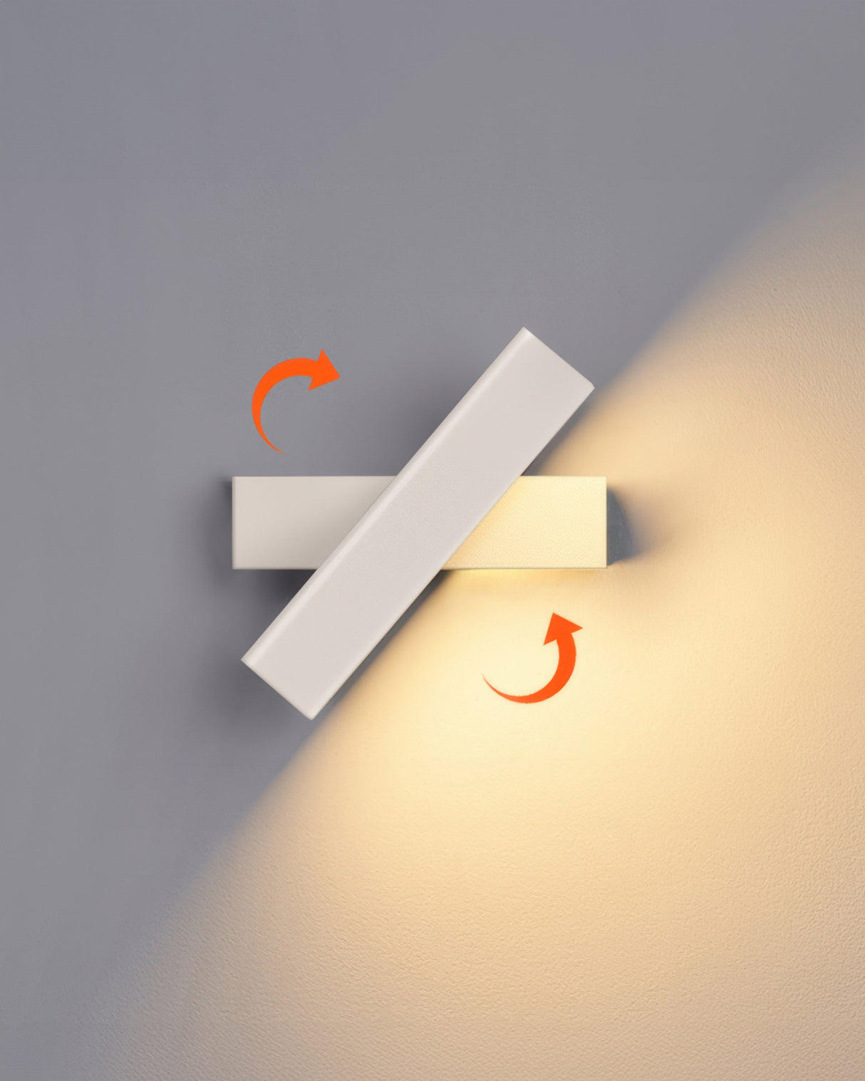 Hjemix | Rotert vegglampe med nordisk trestruktur