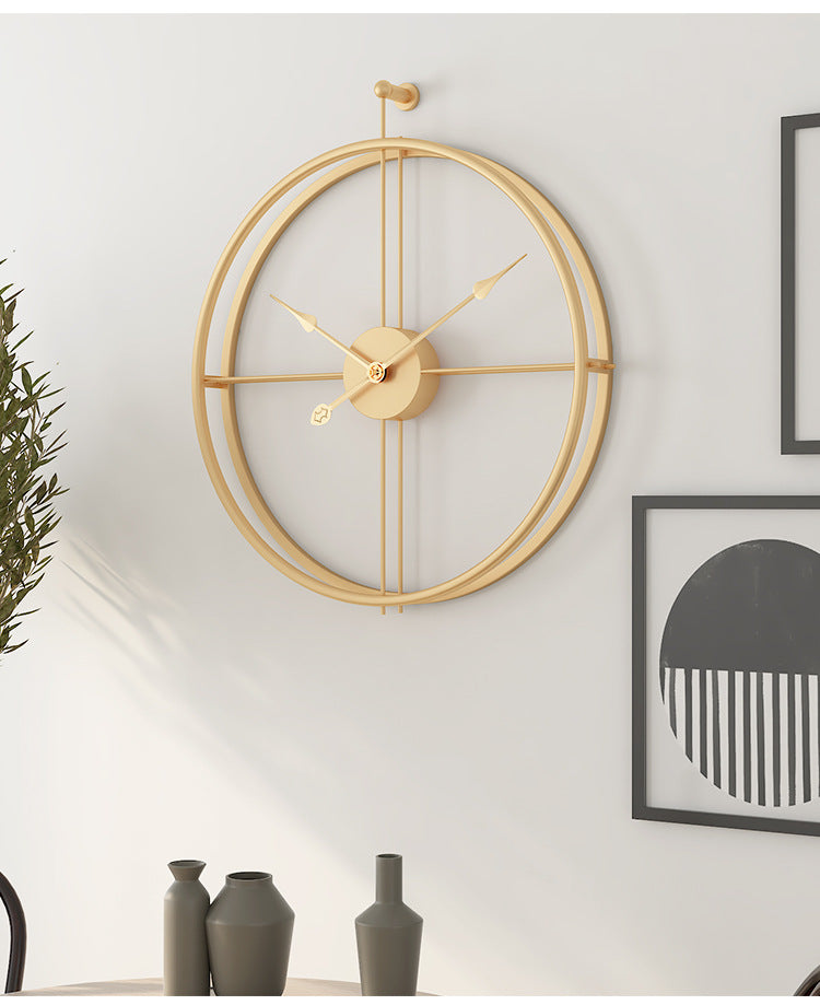 Hjemix | Nordic Minimalist Stor Stille Veggklokke 20 Tommer