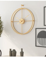 Hjemix | Nordic Minimalist Stor Stille Veggklokke 20 Tommer
