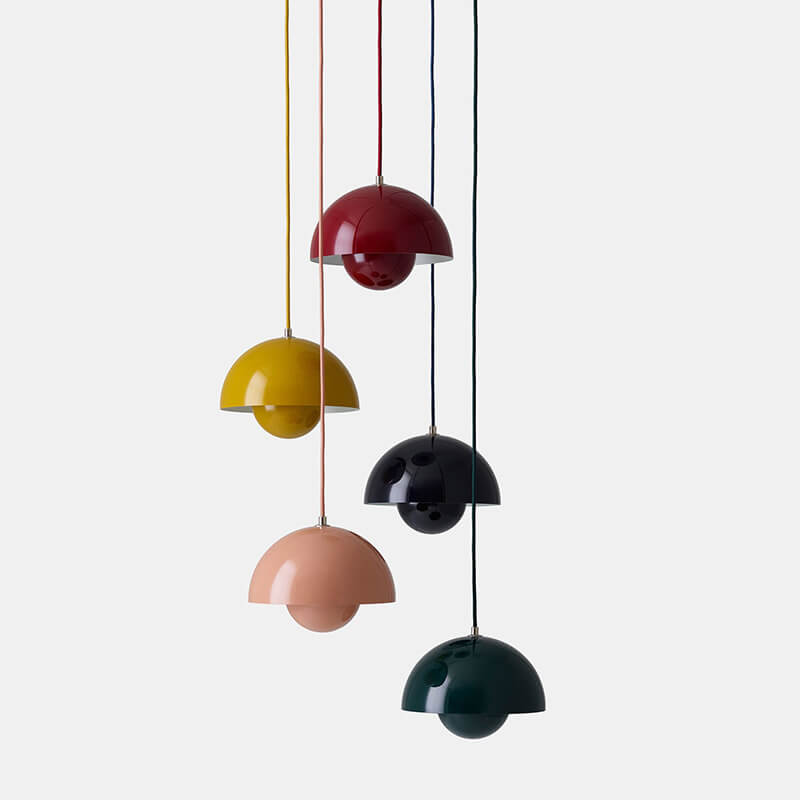 Hjemix | Nordic Macaron 1-Ly Half-Sirkel Kuppel Pendellampe