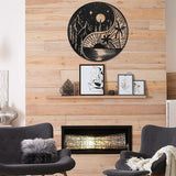 Hjemix | Svart Metall Veggkunst Hjemmedekor