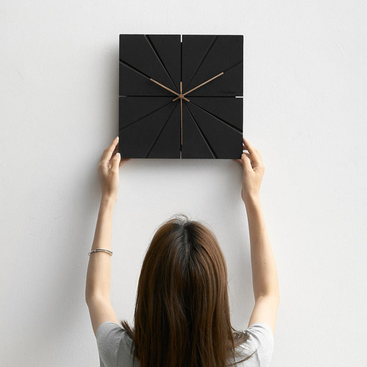 Hjemix | Minimalistisk Moderne Stille Veggklokke for Stue