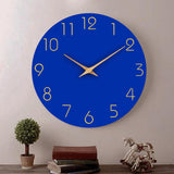 Hjemix | Enkel Farget Stille Veggklokke 12 Tommer