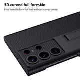 Hjemix | Luksuriøs, ultra-tynn lærtelefonveske, sjokksikker, for Samsung Galaxy 23