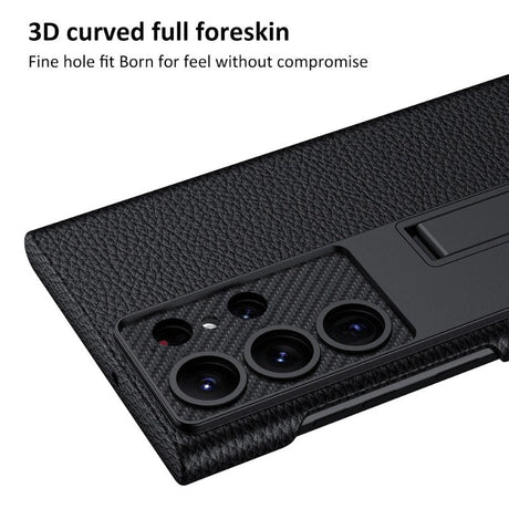 Hjemix | Luksuriøs, ultra-tynn lærtelefonveske, sjokksikker, for Samsung Galaxy 23