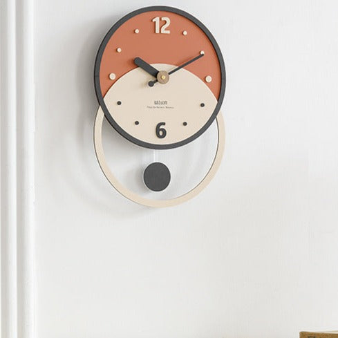 Hjemix | Nordisk Minimalistisk Veggdekorasjon Klokke for Stuen