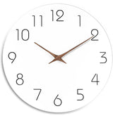 Hjemix | Enkel Farget Stille Veggklokke 12 Tommer