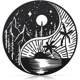 Hjemix | Svart Metall Veggkunst Hjemmedekor