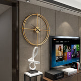 Hjemix | Nordic Minimalist Stor Stille Veggklokke 20 Tommer