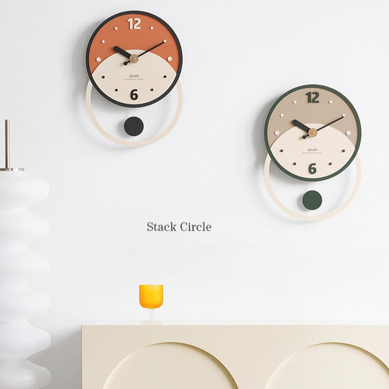 Hjemix | Nordisk Minimalistisk Veggdekorasjon Klokke for Stuen