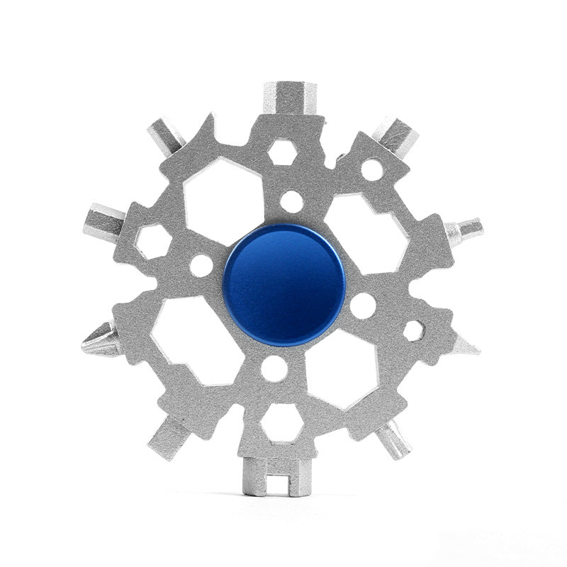 Hjemix | Snøfnugg Multifunksjonell Fingertipp Gyroskop Skiftenøkkel Verktøy Leke