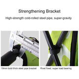 Hjemix | Utendørs Bærbar Sammenleggbar Campingstol Lett Fiskestrandstol i Rustfritt Stål Rør Sammenleggbar Stol med Kjølebag (Svart)