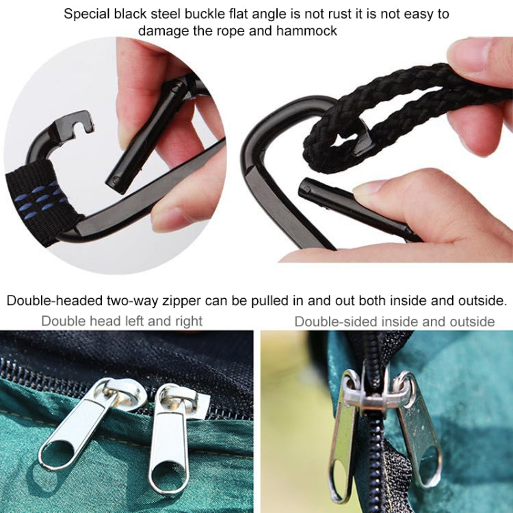 Hjemix | Bærbar Utendørs Hengekøye med Myggnett (Hæren Grønn)