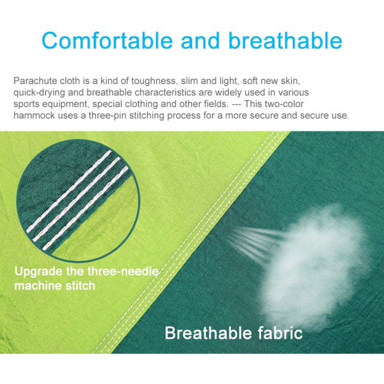 Hjemix | Bærbar Utendørs Hengekøye med Myggnett (Hæren Grønn)