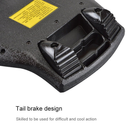 Hjemix | Fashion Vulkan Mønster To-hjul Skateboard Glødende Lynhjul Vitalitetsbrett (Svart)