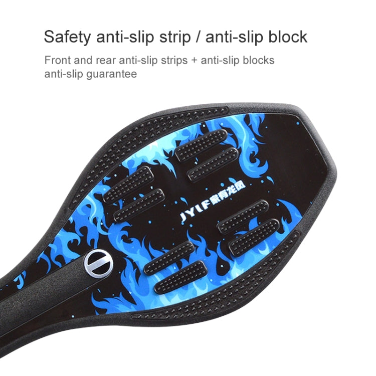 Hjemix | Motedrakt Vulkanmønster To-hjul Skateboard Blinkende Lys Hjul Vitalitet Bord (Rosa)