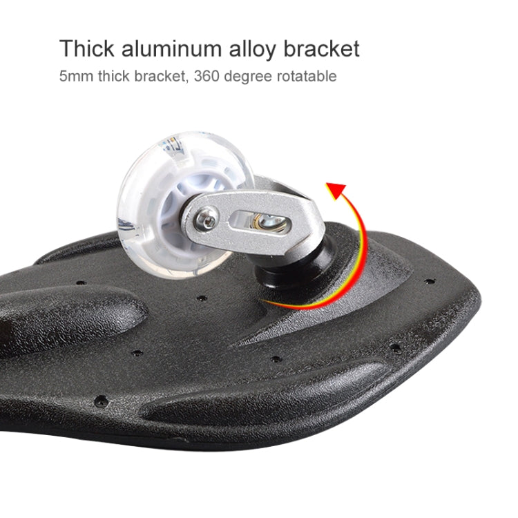 Hjemix | Fashion Vulkan Mønster To-Hjul Skateboard Blazing Flash Hjul Vitalitetsbrett (Blå)