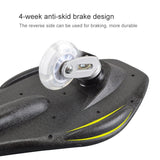 Hjemix | Fashion Vulkan Mønster To-Hjul Skateboard Blazing Flash Hjul Vitalitetsbrett (Blå)