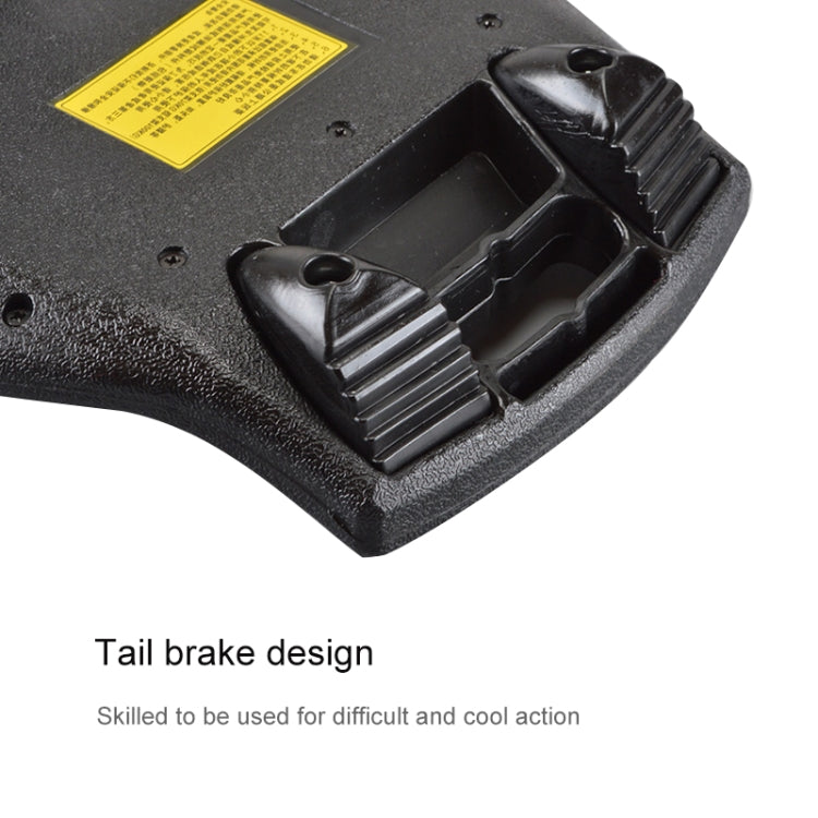 Hjemix | Fashion Vulkan Mønster To-Hjul Skateboard Blazing Flash Hjul Vitalitetsbrett (Blå)