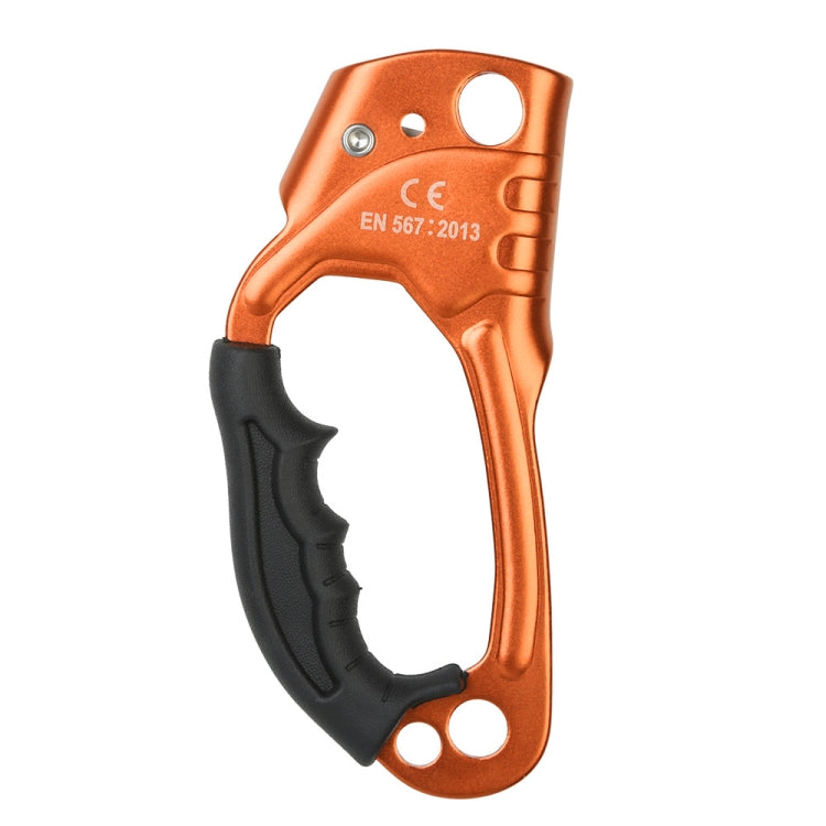 Hjemix | XINDA TP-8606 Utendørs Klatring Luft Arbeid Fallbeskyttelse Håndholdt Taustopper for 8-12mm Diameter Tau Høyre (Oransje)