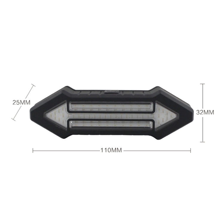 Hjemix | Sykkel Baklampa Intelligent Trådløs Fjernkontroll Blinkende Lys Varsellys