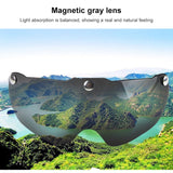 Hjemix | GUB K80 Plus Sykkelhjelm med Visir og Briller (Svart)