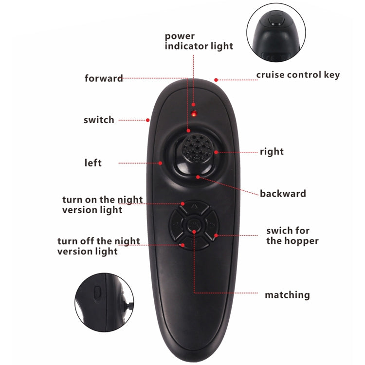 Hjemix | D16 Smart RC Fiskebåt For Agn 2kg Last 500M