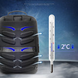 Hjemix | Bopai 751-006561 Stor kapasitet forretningsavslappet pustende laptop ryggsekk med ekstern USB-port, Størrelse: 29 x 16 x 44 cm (Svart)