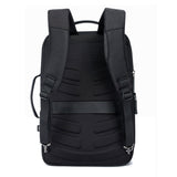 Hjemix | Bopai 751-006561 Stor kapasitet forretningsavslappet pustende laptop ryggsekk med ekstern USB-port, Størrelse: 29 x 16 x 44 cm (Svart)