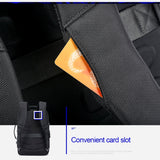 Hjemix | Bopai 751-006561 Stor kapasitet forretningsavslappet pustende laptop ryggsekk med ekstern USB-port, Størrelse: 29 x 16 x 44 cm (Svart)