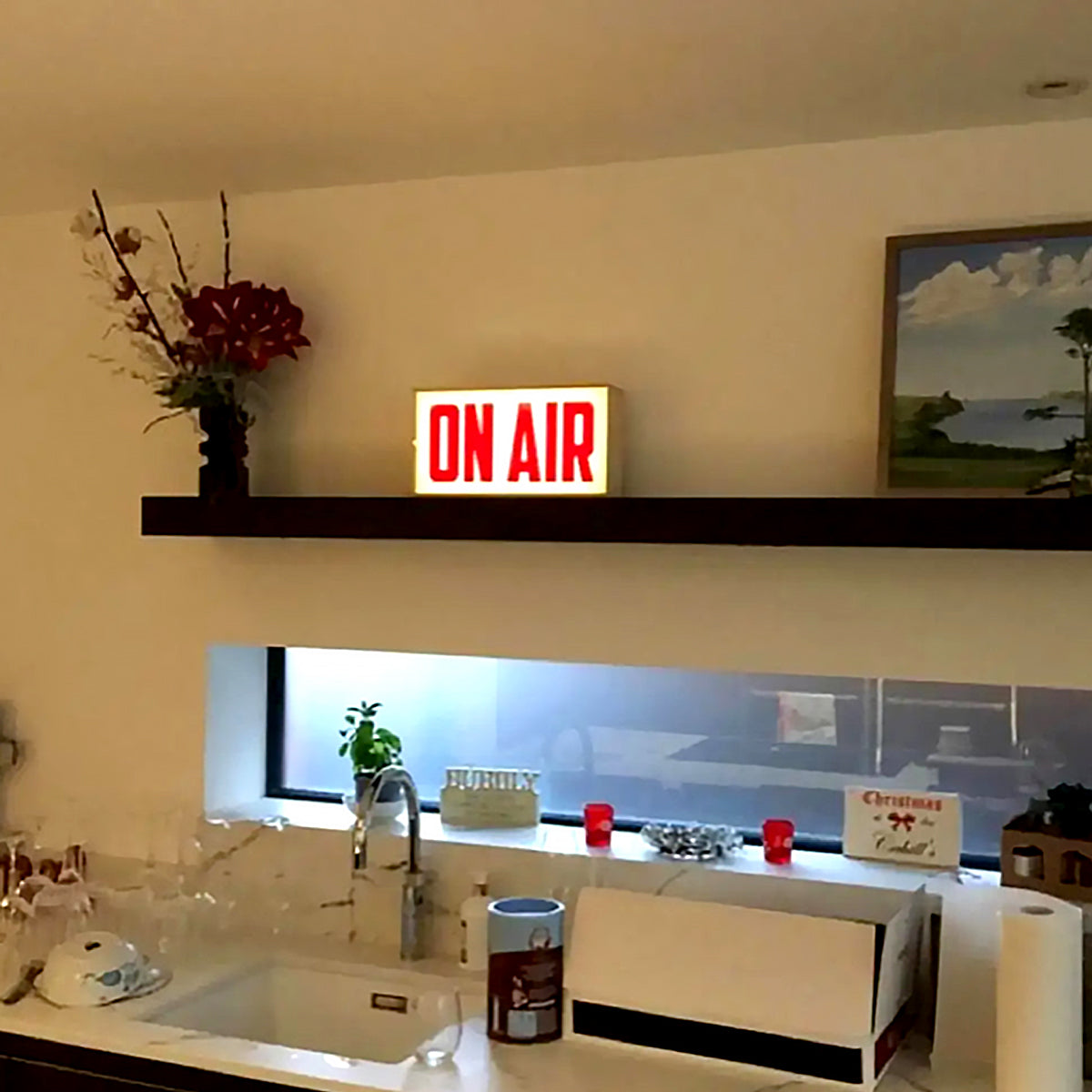 Hjemix | On Air Skilt Retro Lysboks Bordlampe