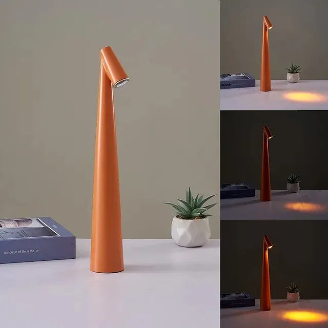 Hjemix | LumiLux Bærbar Touch LED Lampe – Oppladbar, Dimbar og Slank Design