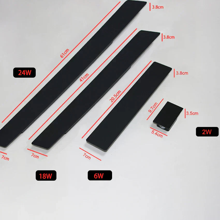 Hjemix | Værbestandig Aluminium Vegglampe for Utendørs med LED Lys - IP65, Enkel Installasjon og Holdbart Design