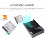 Hjemix | ORICO 6518US3 USB 3.0 Type-B 2.5 / 3.5 Tommers Verktøyløs HDD Dockingstasjon Ekstern Lagringskabinett Harddiskboks (Svart)