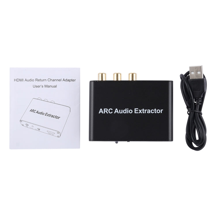 Hjemix | 192KHz ARC Lyduttrekker HDMI ARC til SPDIF + Koaksial + L/R Konverter Lydreturkanal Adapter