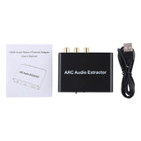 Hjemix | 192KHz ARC Lyduttrekker HDMI ARC til SPDIF + Koaksial + L/R Konverter Lydreturkanal Adapter