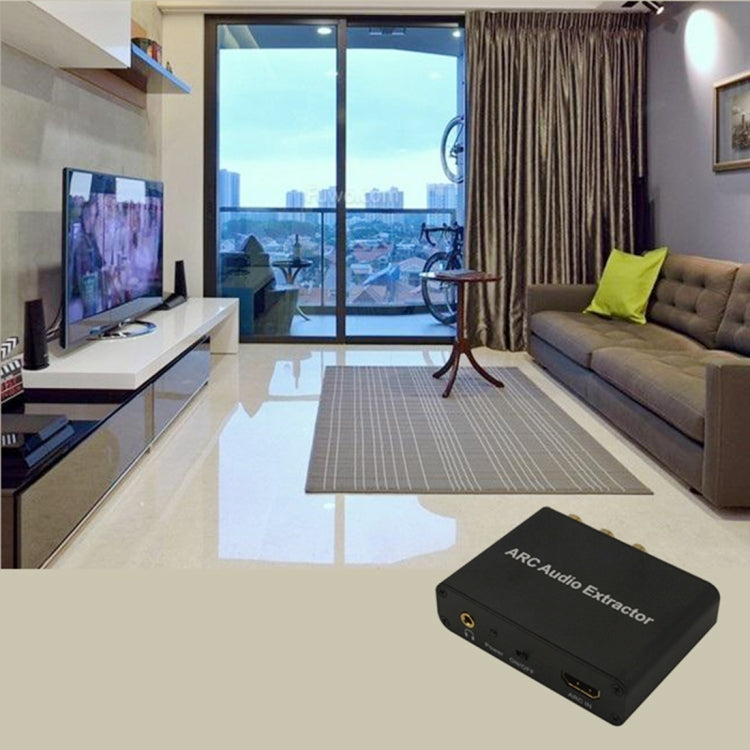 Hjemix | 192KHz ARC Lyduttrekker HDMI ARC til SPDIF + Koaksial + L/R Konverter Lydreturkanal Adapter