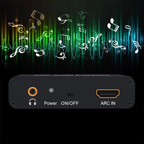 Hjemix | 192KHz ARC Lyduttrekker HDMI ARC til SPDIF + Koaksial + L/R Konverter Lydreturkanal Adapter