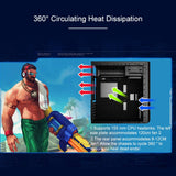 Hjemix | Xintianyi USB 2.0 Hovedkasse 398x195x461mm M-ATX / ATX / Mini-ITX PC Desktop-kasse (Hvit)