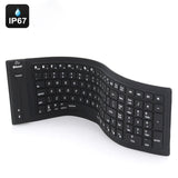 Hjemix | JA-11 108-tasters Sammenleggbar Silikon Bluetooth Tastatur