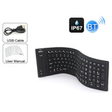 Hjemix | JA-11 108-tasters Sammenleggbar Silikon Bluetooth Tastatur