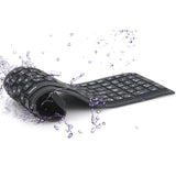 Hjemix | JA-11 108-tasters Sammenleggbar Silikon Bluetooth Tastatur