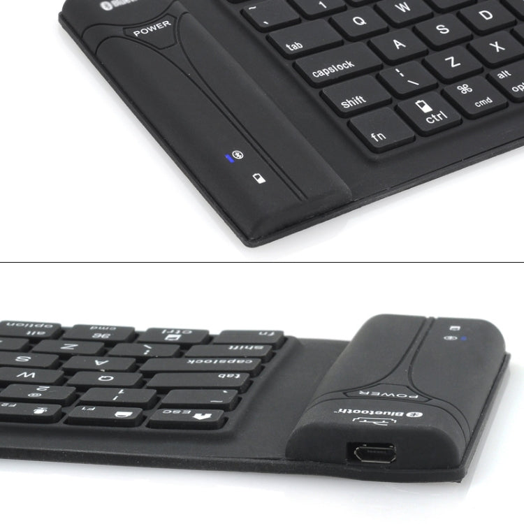 Hjemix | JA-11 108-tasters Sammenleggbar Silikon Bluetooth Tastatur