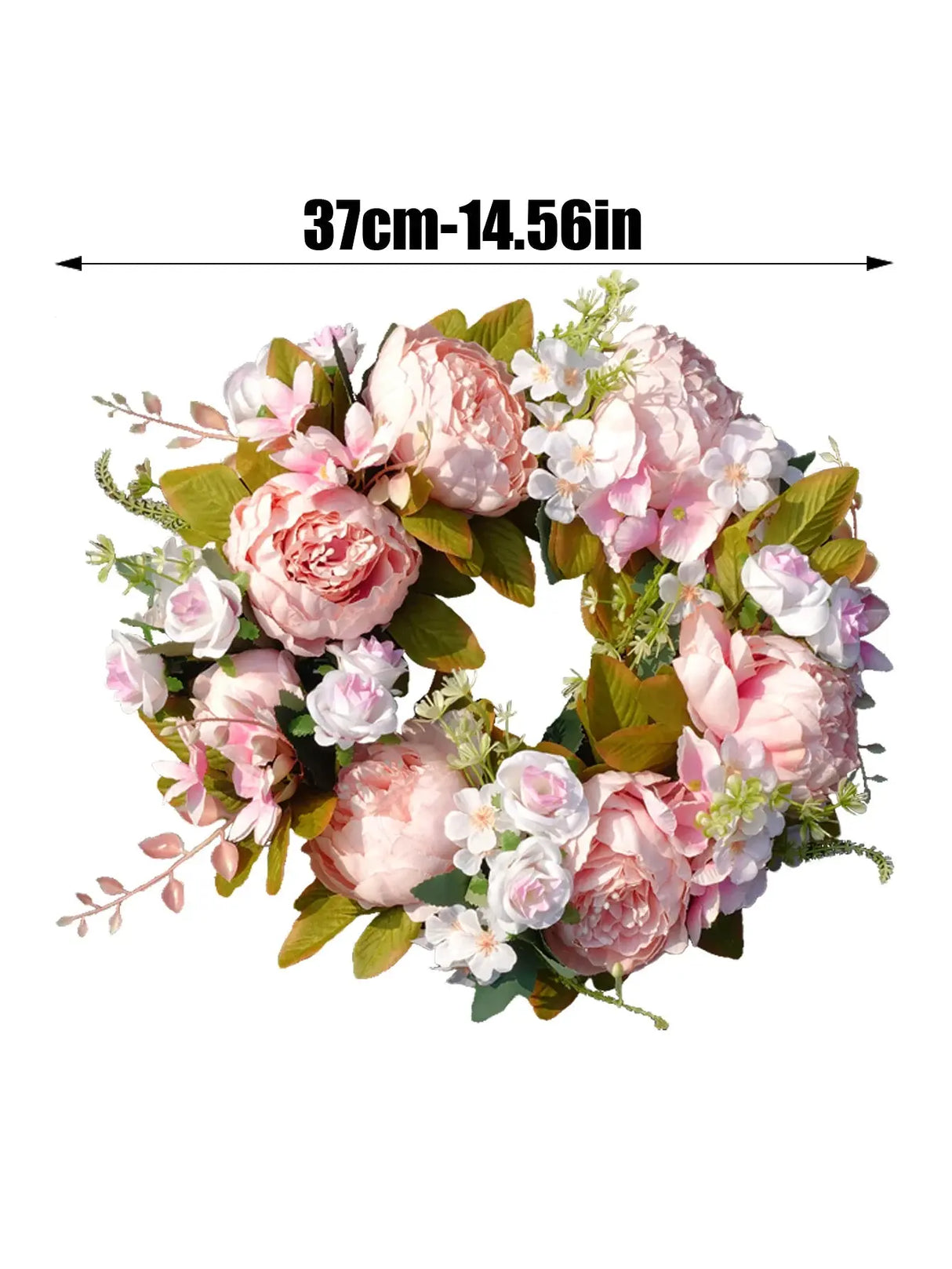 Hjemix | Kunstnerisk Krans - Høstblomst - Utendørs & Peoner - Koselig Høstdekorasjon