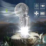 Hjemix | Bærbar LED-Campinglampe Med Vifte